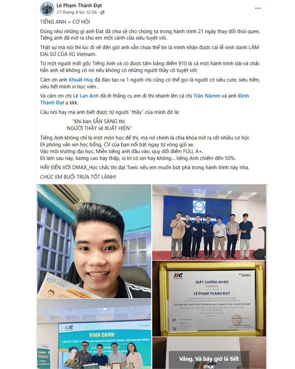 Feedback từ học viên