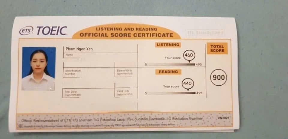 Phạm Ngọc Yến – Học viên tại DMAX - Học chắc thi đạt TOEIC