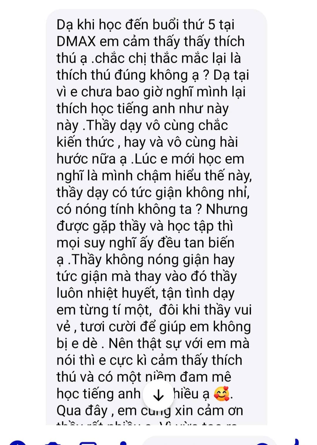 Feedback từ học viên